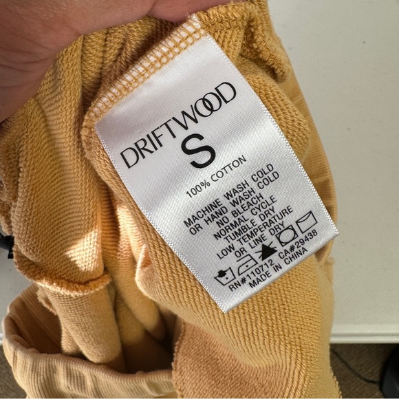 Driftwood Tan Floral Embroidered Lounge Pants | Boho Cotton Size Small - Picture 14 of 16